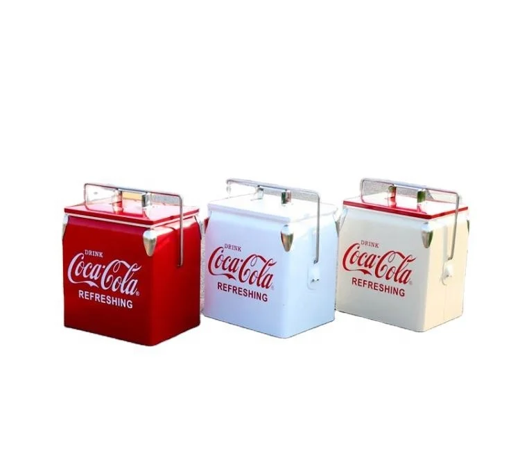 30L Red And Silver Ice Bucket For Camping Ice Cooler Bag Tailgating Fishing Ice Chest Cooler With Bottle Opener