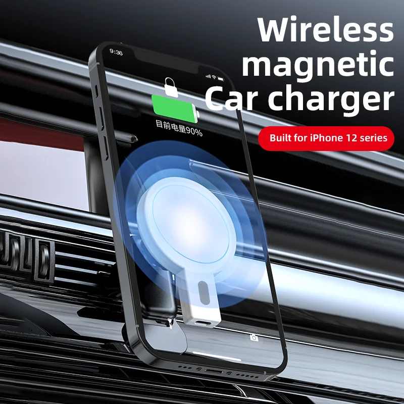 Pd Phone Holder Fast Charge For Mobile Portable Battery Electric Station Magnetic Wireless Car Charger