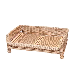 Cheap Wicker Dog House Cage Rattan Basket For Pet Rattan Pet Basket