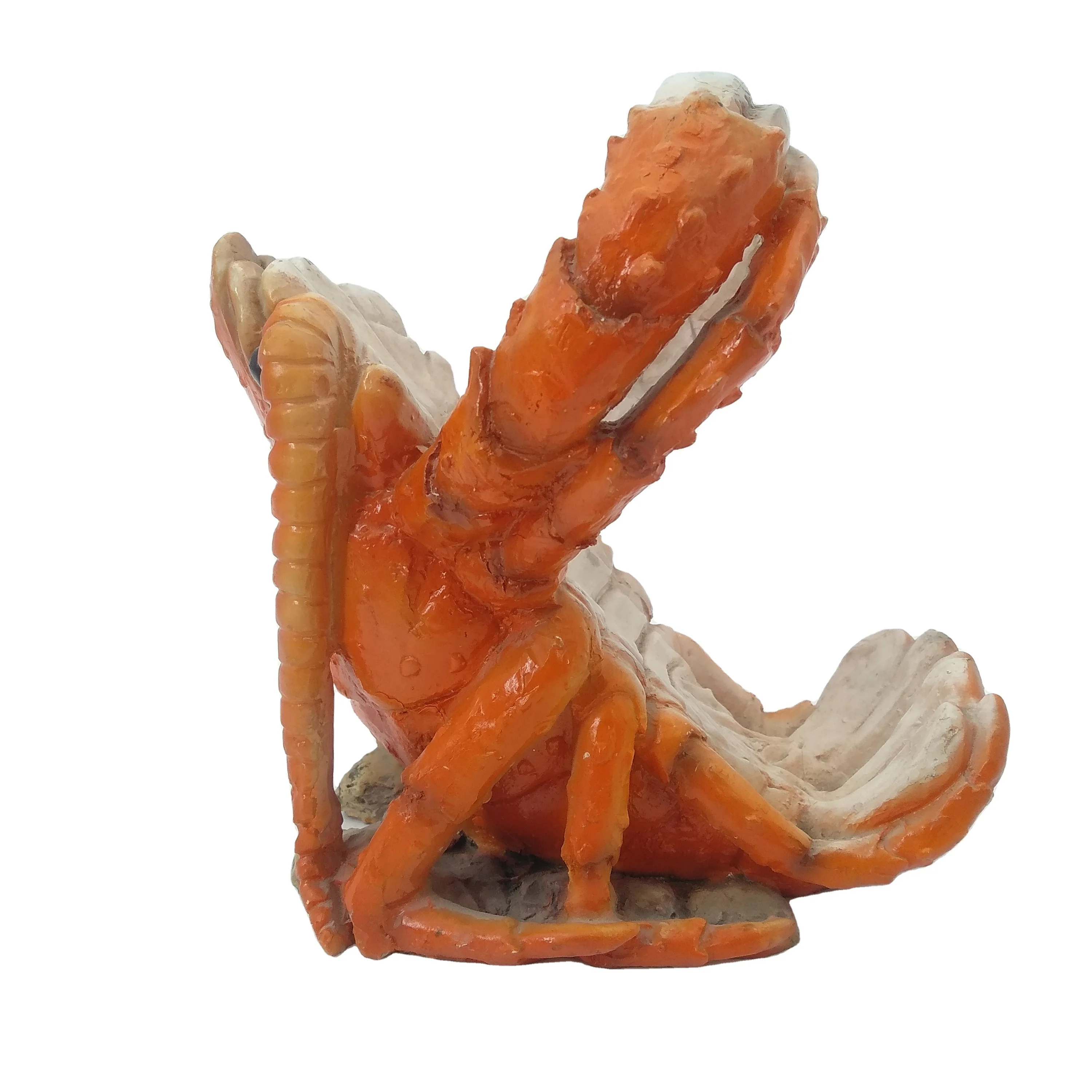 Custom Model Polyresin Lobster Statue Crab Animal Ornament Wine Bottle Holder for Home Decoration Gifts Tabletop Art Decor