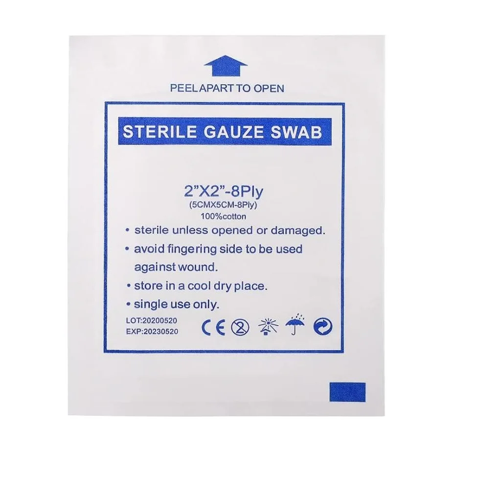 Sterile medical cotton gauze swab gauze pads