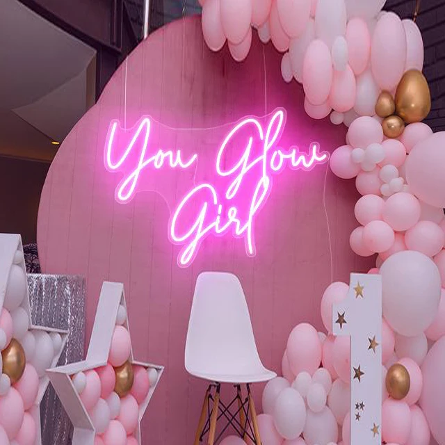 B-neon Custom Soft Light Neon Happy Birthday Sign Metal Sign Light Letter Funny Signs