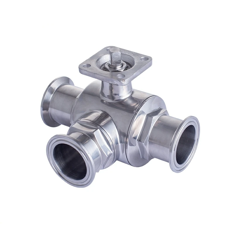 SUS 304 Stainless Steel 63mm Pipe OD Three Way Tri Clamp Tee