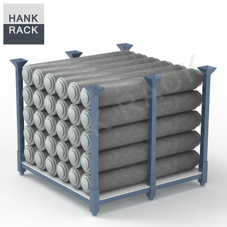 Fabric rolls & carpet stack racks with side frame