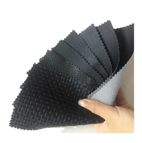 Black Embossed Vinyl Leather Car Pvc Synthetic Fabric Leather Car Seat Leather Cover