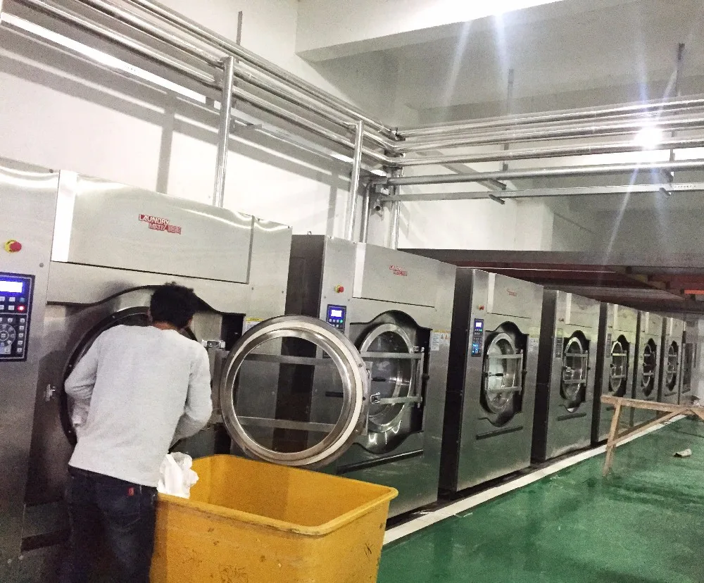 China laundry washer dryer machine for sale Full Automatic 100kg tile Washer Extractor