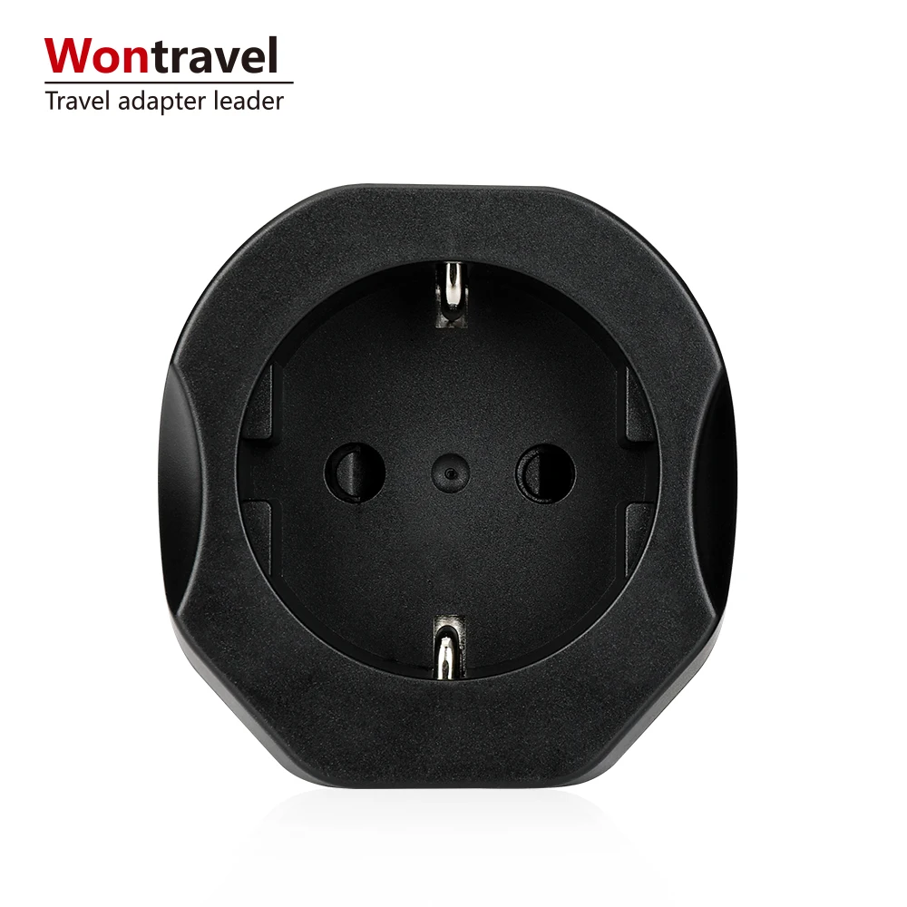 ЕС в Великобритании plug Заземленный AC мощность Plug адаптер Путешествия конвертер Европейский путешествия