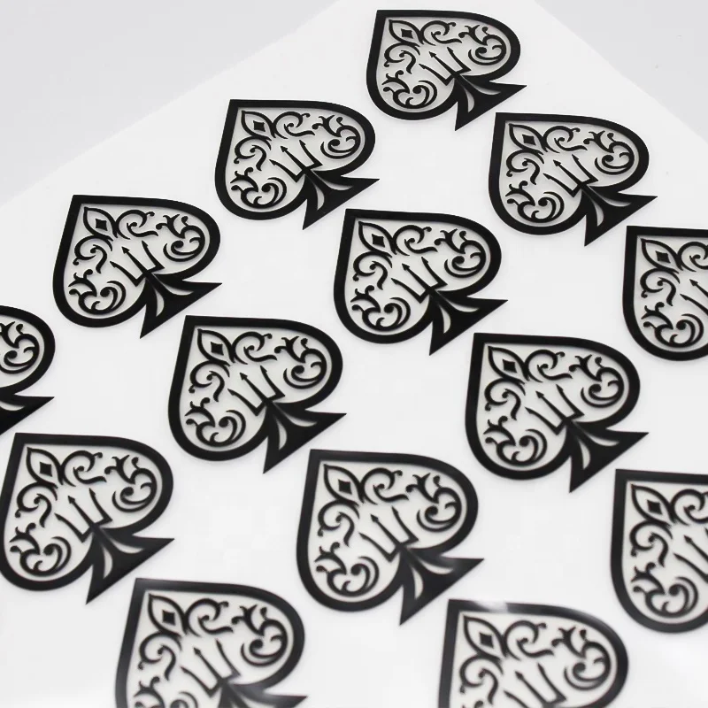 Custom Logo Printed 3D Transparent PVC Transfer UV Sticker Waterproof Adhesive with Acrylic Hot Melt 1mm Thickness