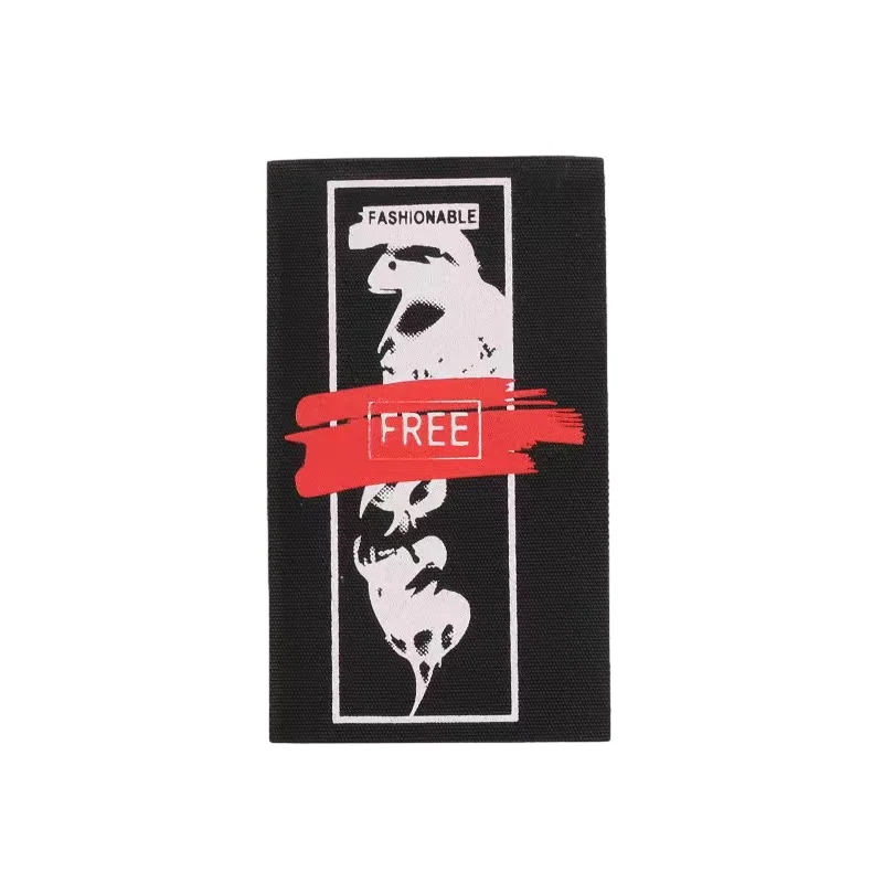 Custom Organic Cotton High Density Jacquard Woven Label Clothing Tags Labels Custom Garment Labels