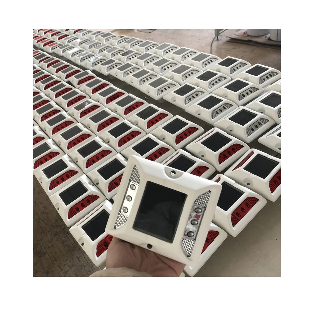 button amber bulk tachas 6 led roadway warning led raised en europe china green 2 side power road marker solar pavement marker