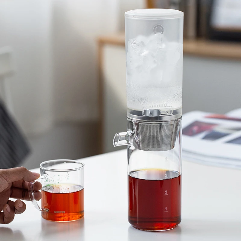 Iced Coffee Maker Portable Glass Bottle Cold Brew Coffee Maker