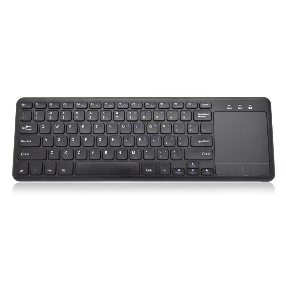 Factory Wholesale OEM/ODM 2.4G Wireless Keyboard with Trackpad for Laptop/Desktop Computers keyboard with touchpad