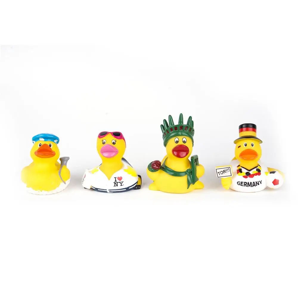 
Mini yellow rubber duck PVC bath toy floating 