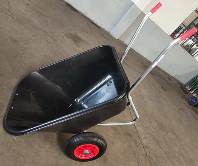 plastic tray double wheels big water capacity wheelbarrow wb9610