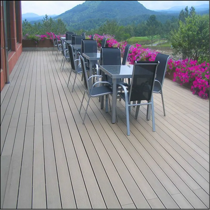 Engineered deck wood plastic composite decking wpc flooring for garden