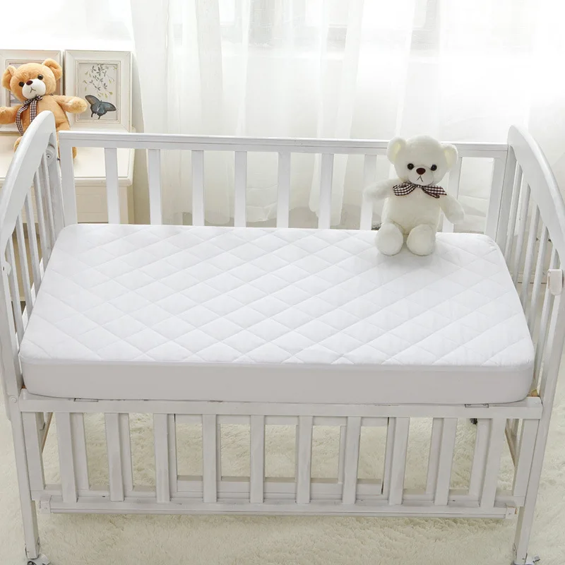 
Standard Size Waterproof Mattress Protector bed Cover Cotton Crib Fitted Sheet 