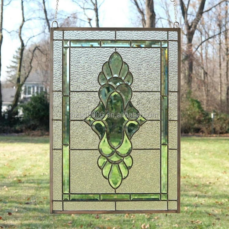  3 mm Thickness Tiffany Hand Made Stained Art Oval Glass For Door Window Hanging Panel