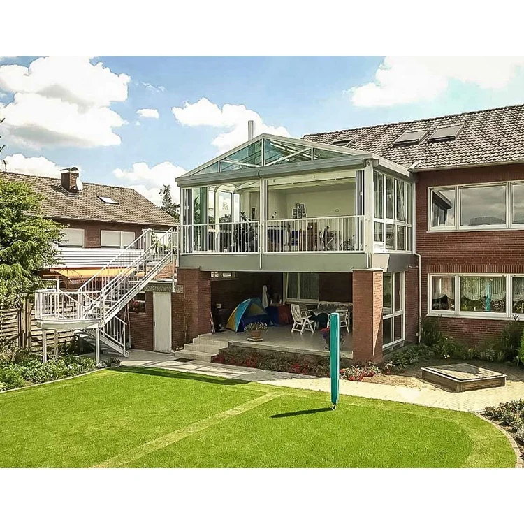 aluminum prefab extrusion garden sunroom houses designs with swimming pools