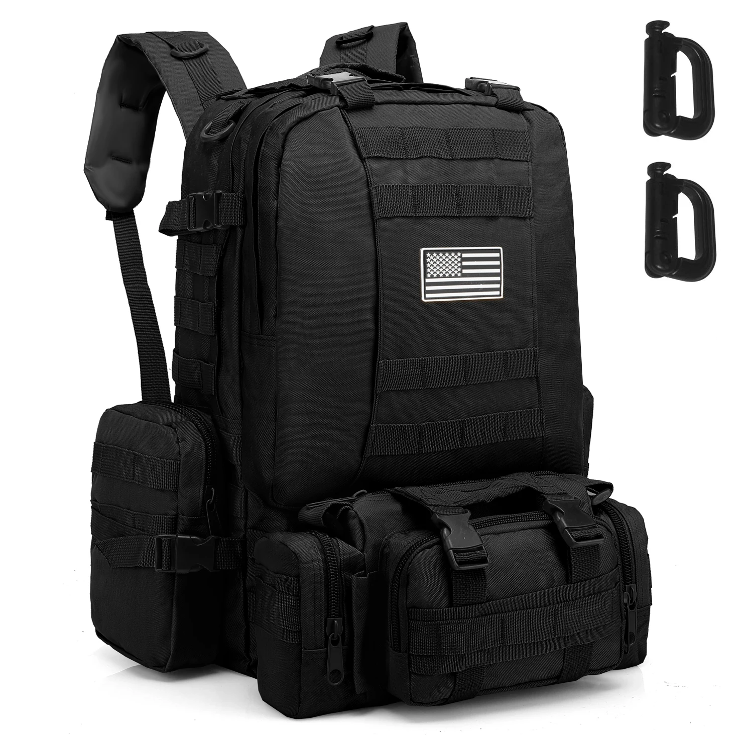 Wholesale Custom 60L MOLLE System 3 Days Bug Out Bag Assault Tactical Backpack