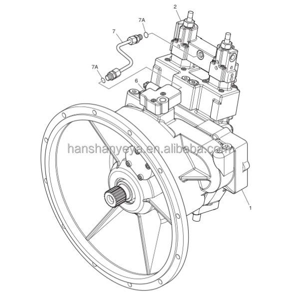 Запчасти для строительной техники Doosan Daewoo DX340LC-9C 400914-00340A запасные части экскаватора гидравлический насос
