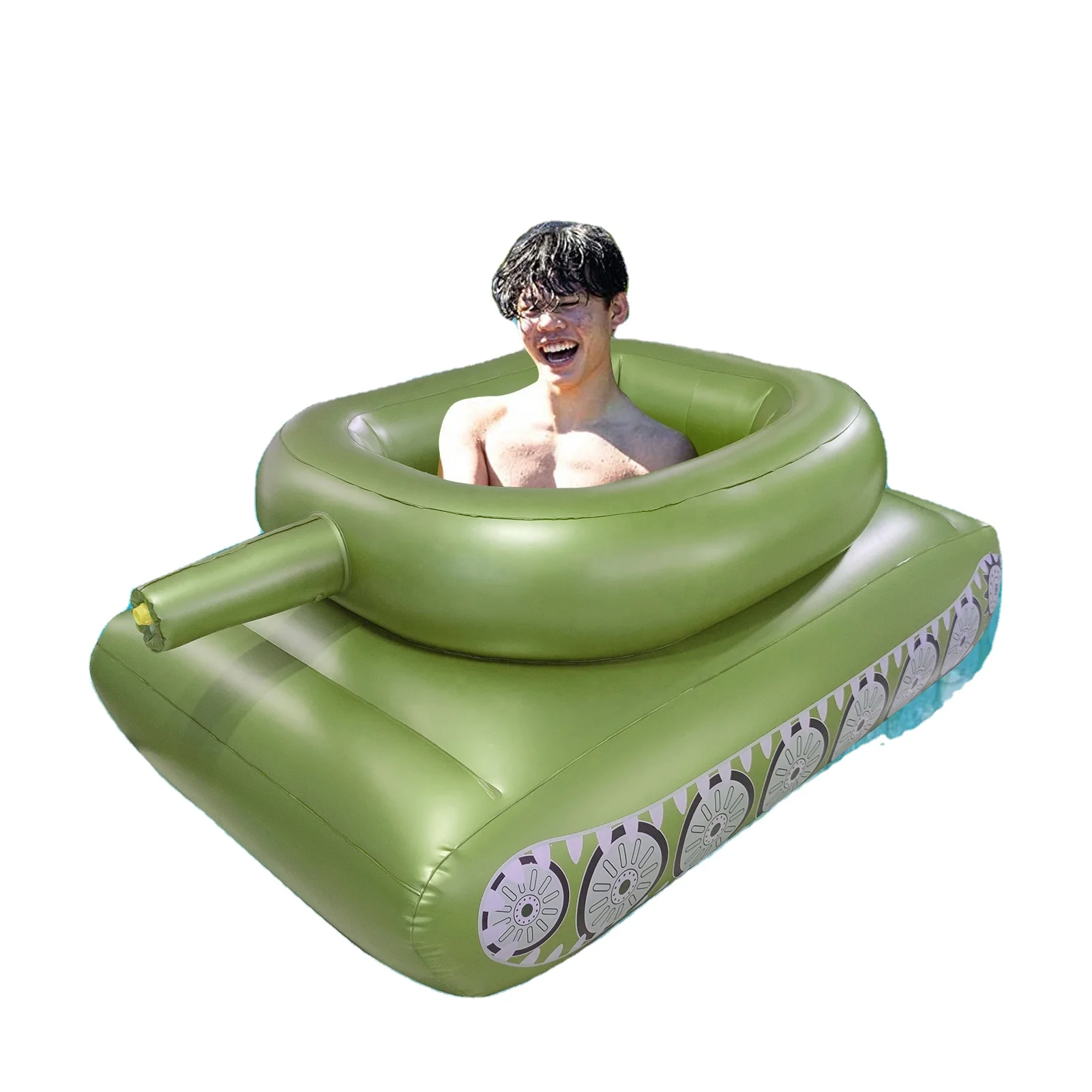 inflatable water tank  pool float with gun,inflatable pool tank with water cannon