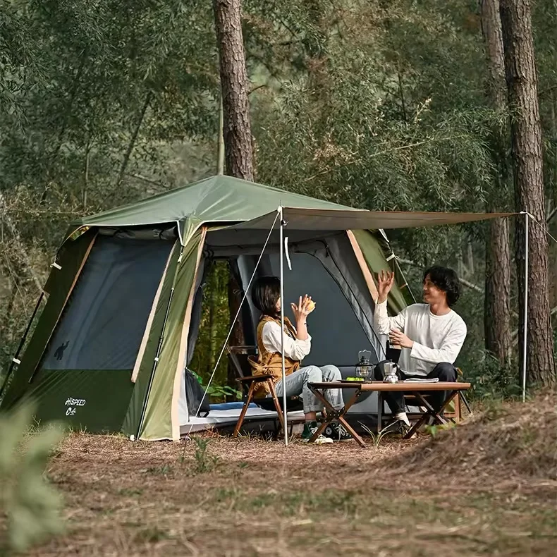 HISPEED Large Camping Automatic Tent Pop Up Portable 4 Season Outdoor Camping Tent for 2 People