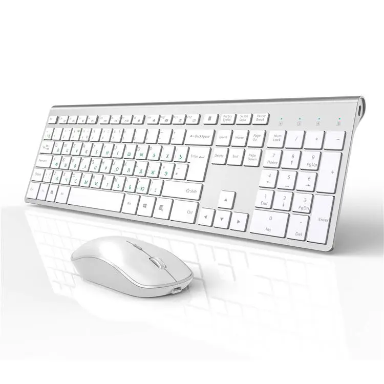 
Hot selling 2.4GHz Wireless Keyboard And Mouse Combo For Laptop Tablet Keyboard Mouse Russian 