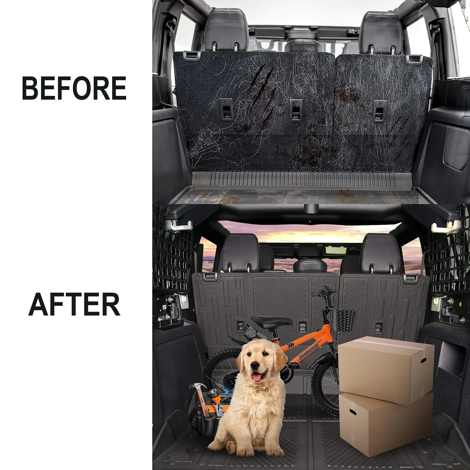 HW 4x4 Offroad Car Accessories TPE Seater Back Cover for Bronco