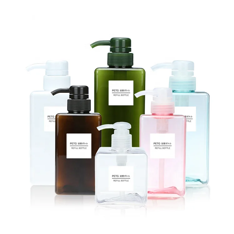 150ml 250ml 450ml 650ml Liquid Soap Plastic Shampoo Hand Wash Body Lotion Bottle