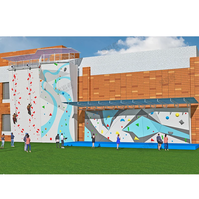 High Rock Climbing Wall With Auto Belay For School/University