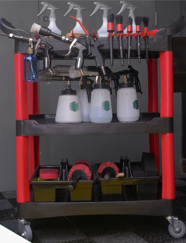 Low Price Workshop Garage Mechanic 3 Layer Utility Trolley Cart Service Mobile Tool Cart