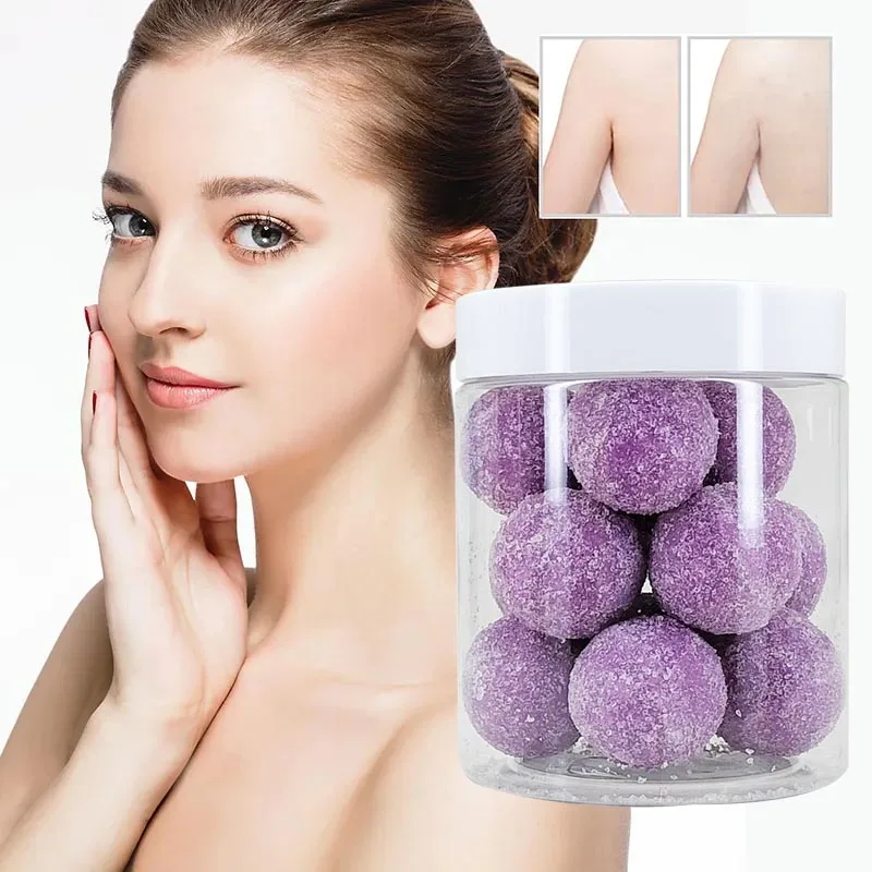 Wholesale customized shapes Organic Salt body scrubs candy vegan sugar body scrub balls
