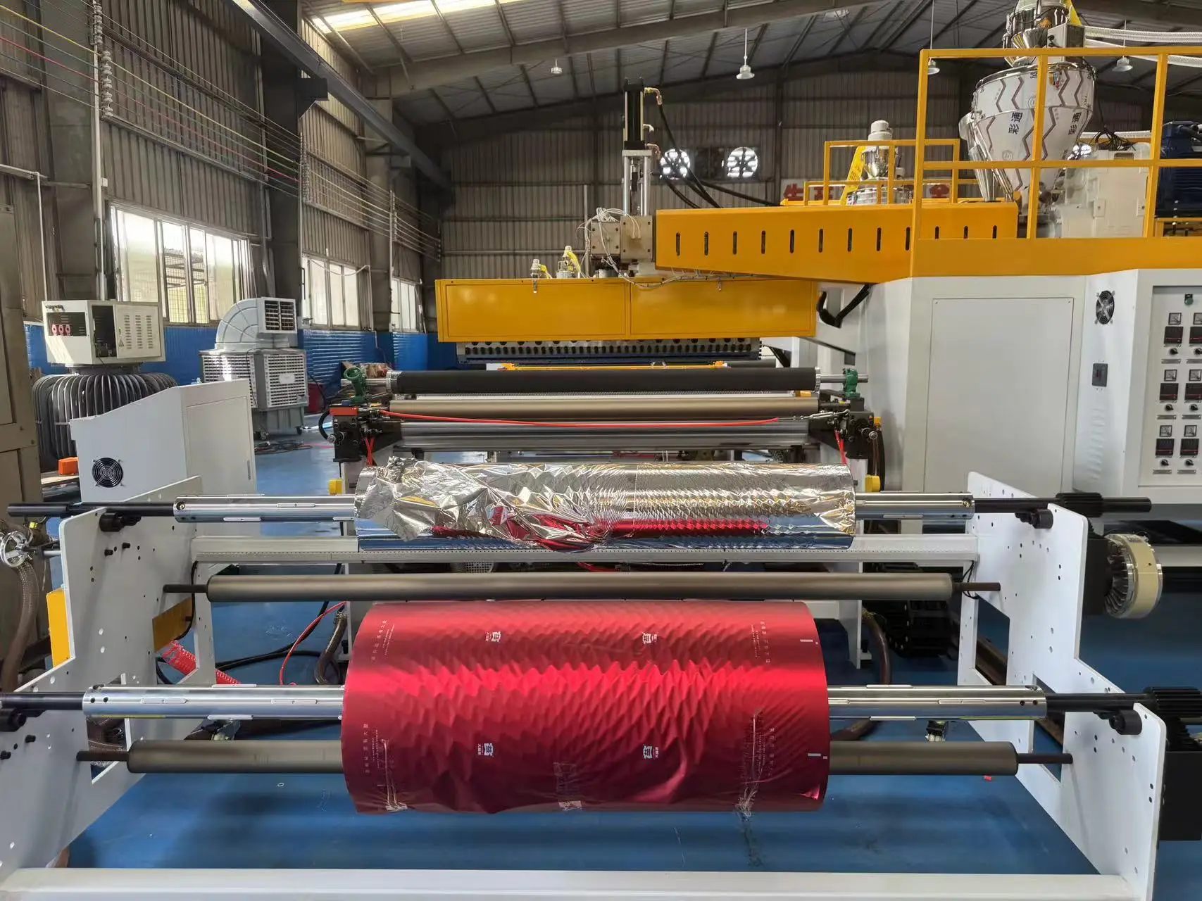 5 layers co-extrusion pe air bubble film machine