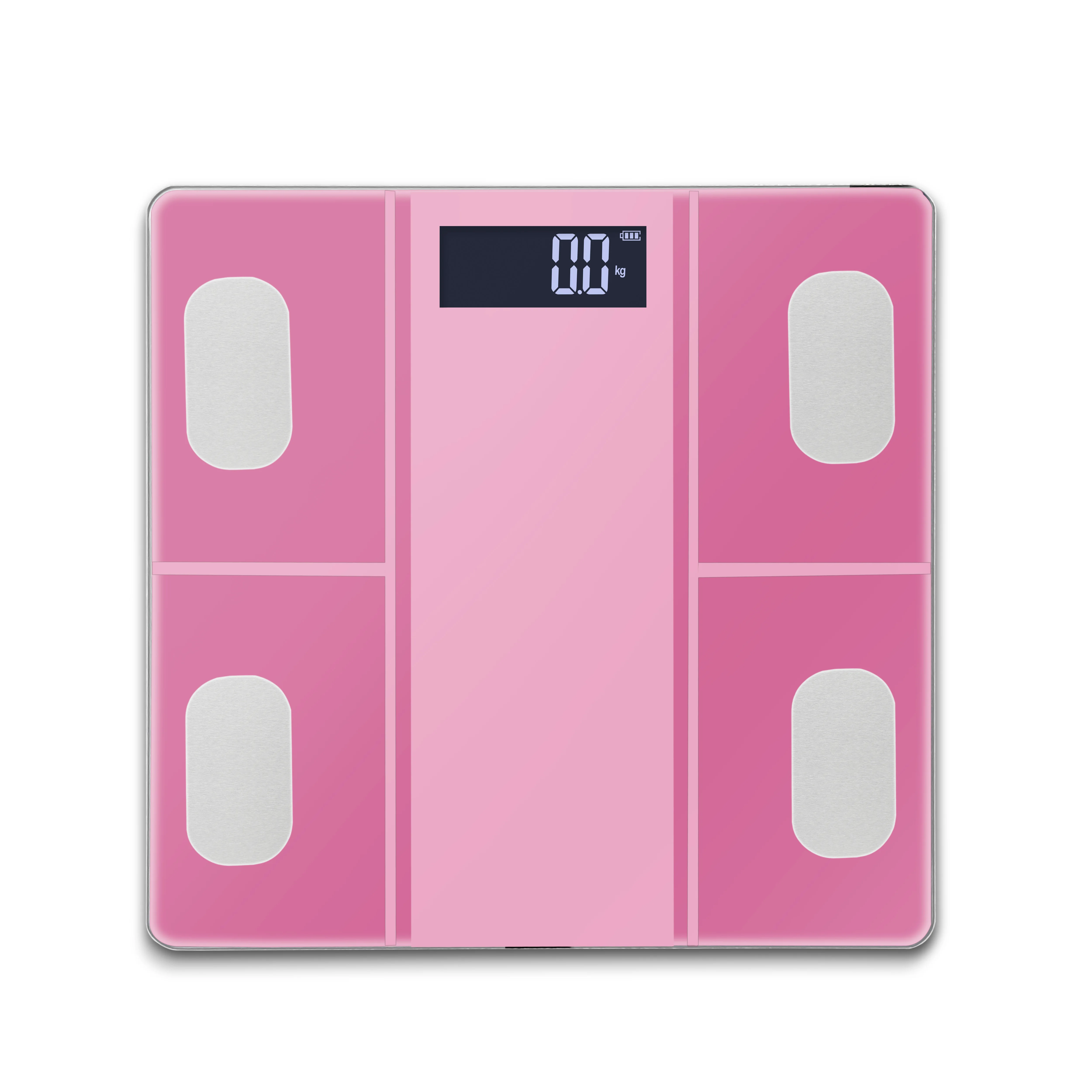 180kg Digital Bluetooth Analysis Bathroom Body Fat Scale LCD Backlit Display 260x260mm Scale Dimension 4mm Thickness