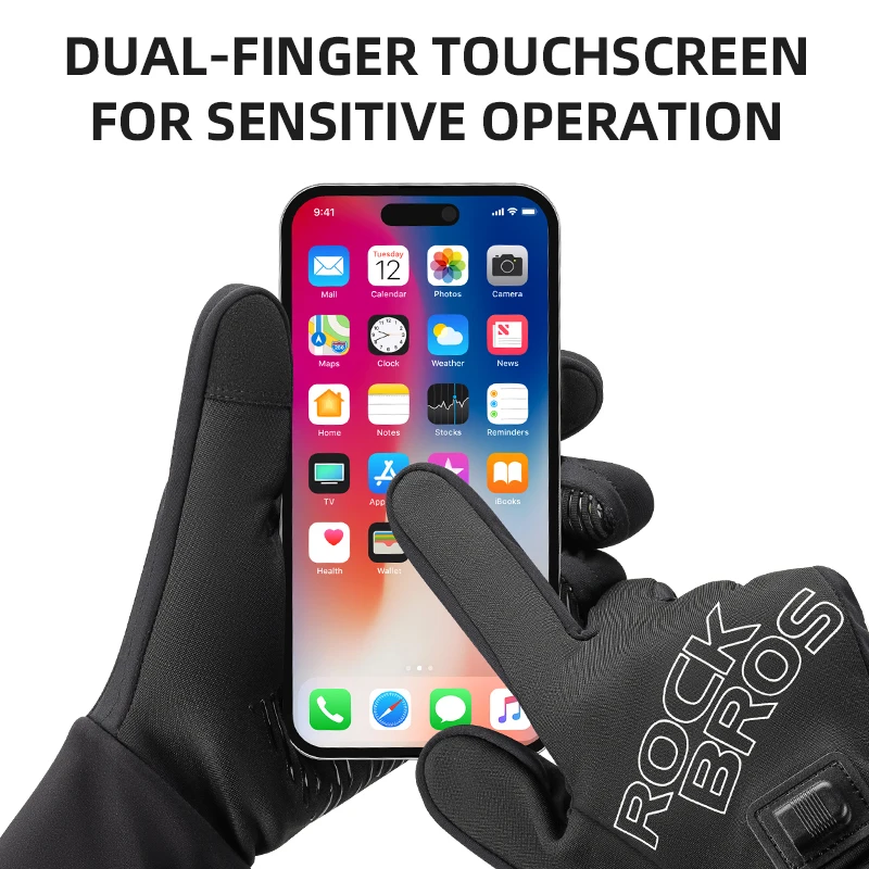 Winter Heated Work Gloves Thermal Usb Thermal Heating Glove Keep Warm Rechargeable Electric Battery Heated Gloves