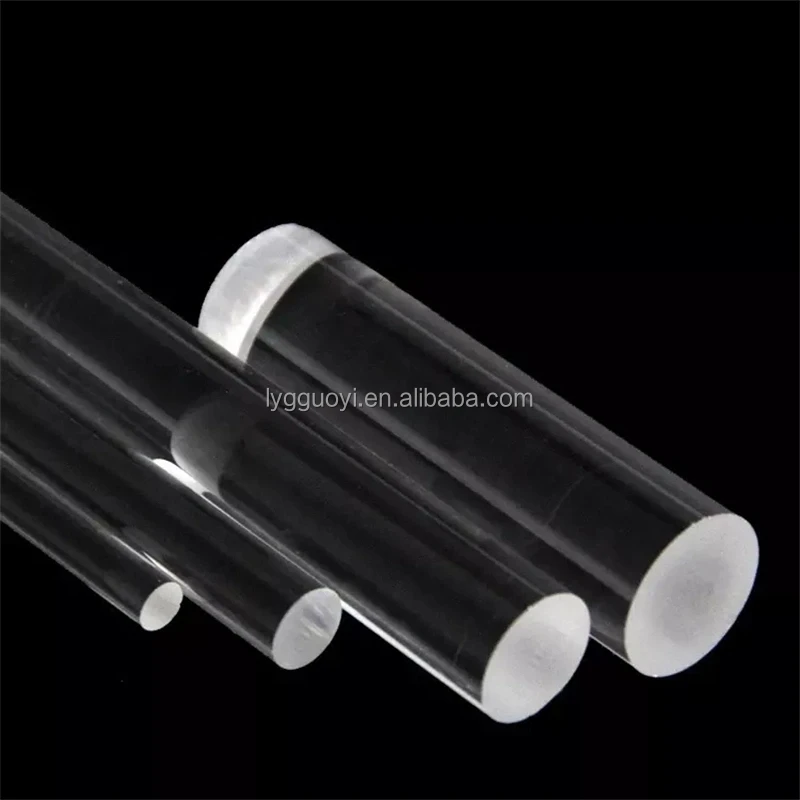Высокое качество, высокая чистота, Прозрачное кварцевое стекло, твердый цилиндрический стержень для продажи