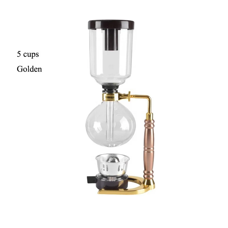 Coffee Syphon Machine 3/5 Cups Counted Tea/Coffee Siphon Espresso Maker