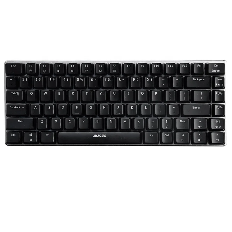 AJAZZ AK33 USB wired Compact 82 Keys Aluminum Portable Computer Mechanical Keyboard for Win PC Gamer