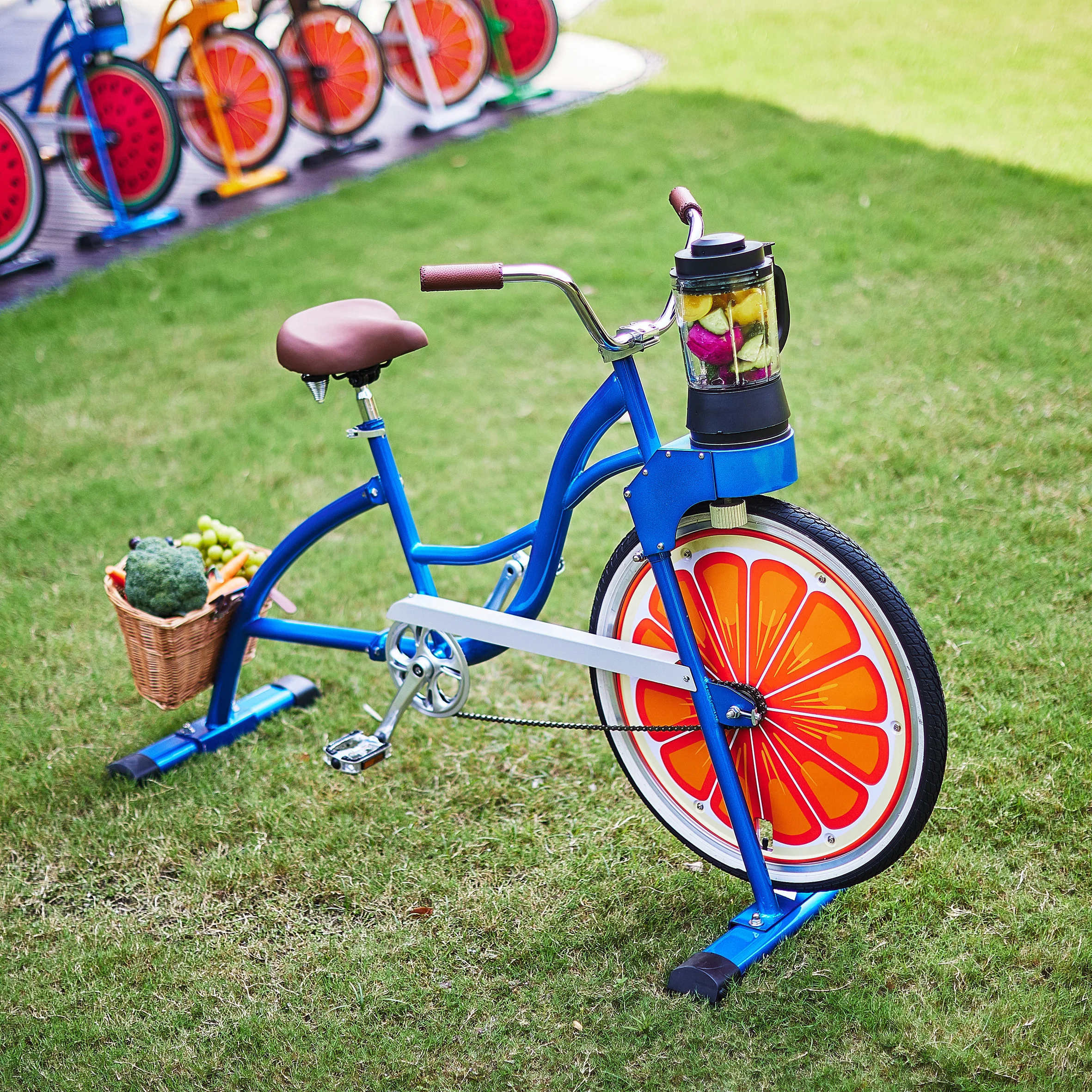 EXI new orange juice machine extractor for fruit and vegetable machine cruiser smoothies blender bike for entertainment party