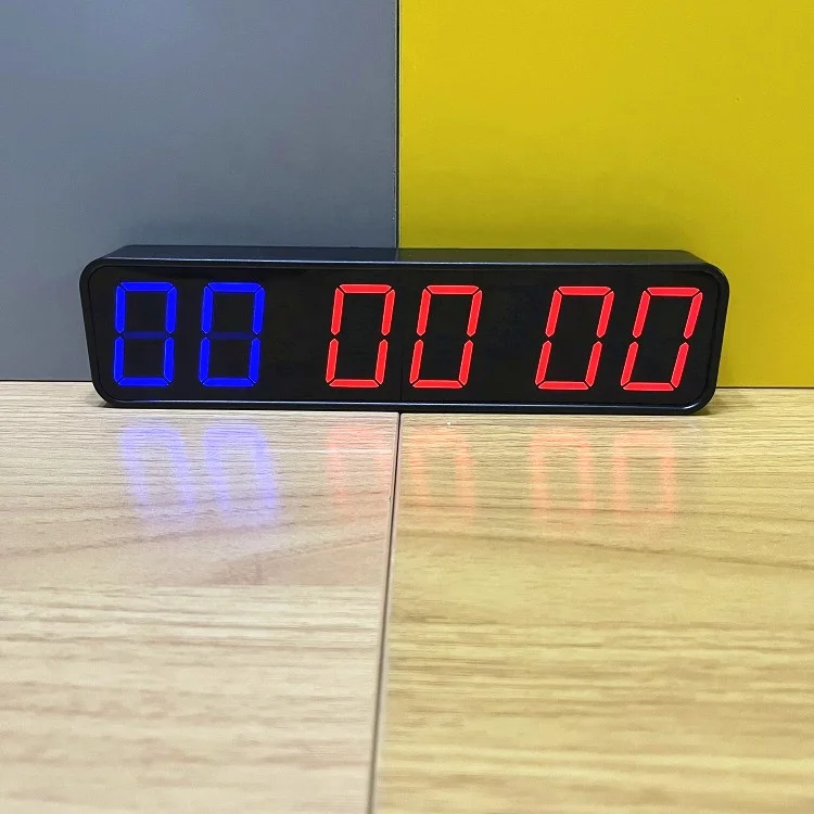 Jhering 1 5 дюймов с магнитным питанием от аккумулятора обратный отсчет светодиодные цифровые настенные часы интервалом для кроссфита Портативный Таймер тренажерного зала