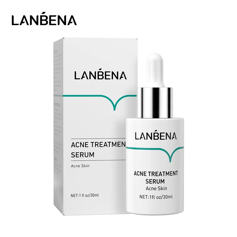 LANBENA Oligopeptide Anti Acne Solution Acne Treatment Serum Reduce Mark Shrink Pores Deep Repair Plant Extracts Skin Care 30ML