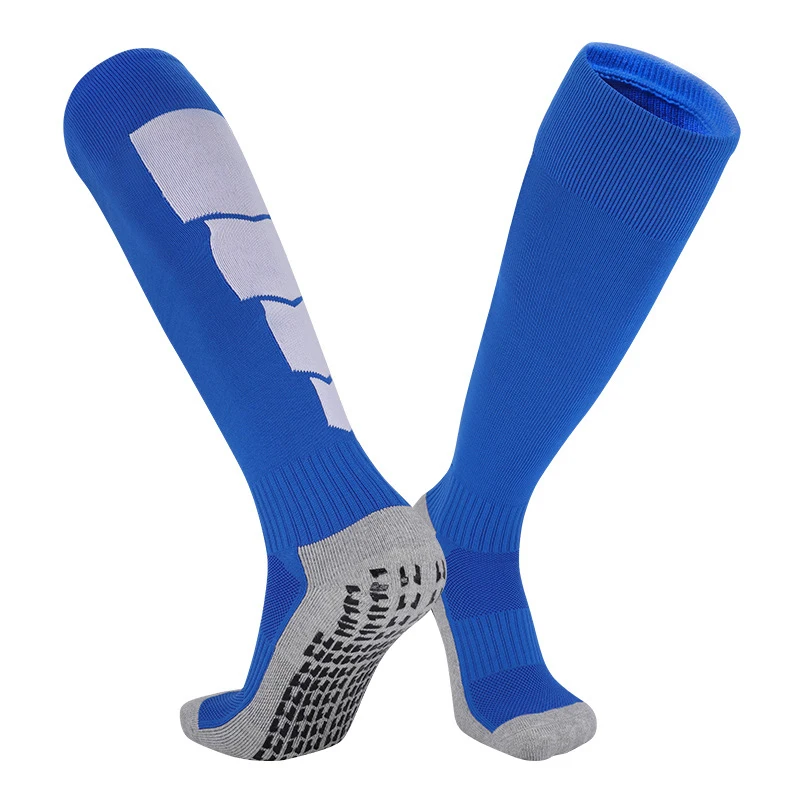 Football socks for men and women, thick towel bottom, anti slip high tube, professional and practical sports football socks