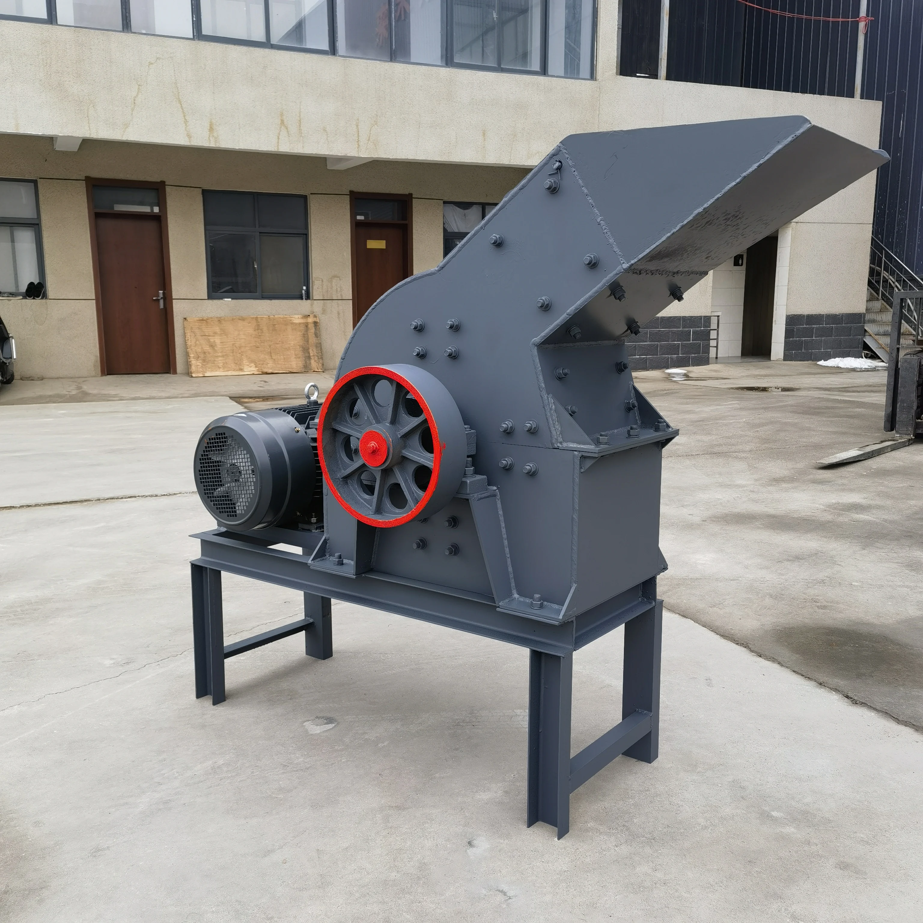 China made rotary impact small hammer crusher, clay/gold ore/construction waste crusher supplier