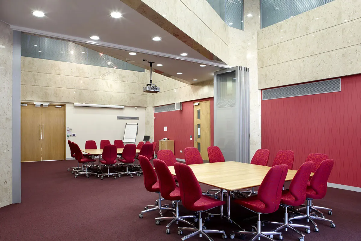 Operable walls divider foldable moving partitions on wheels for meeting room