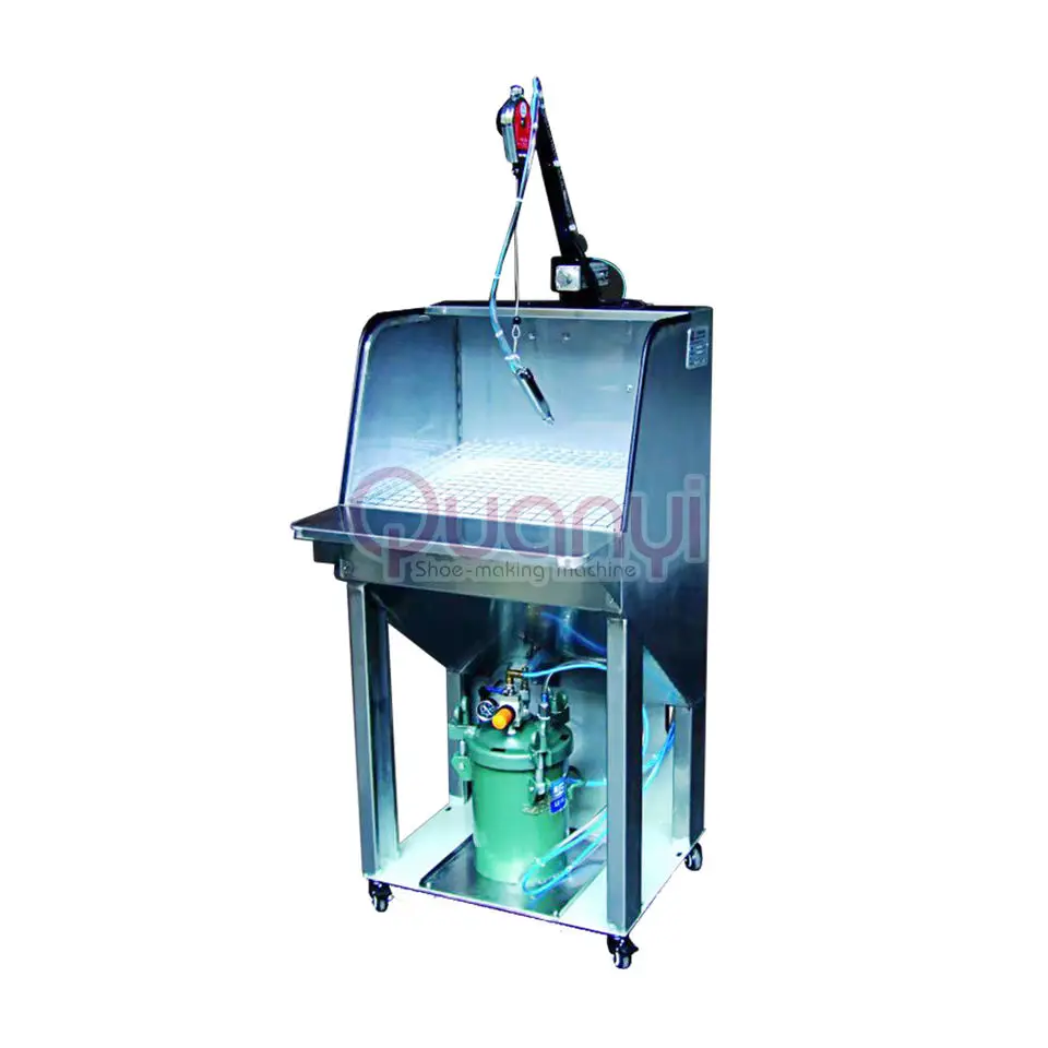 shoe paint spray machine shoe upper making machine for coating process by spraying latex evenly among the upper