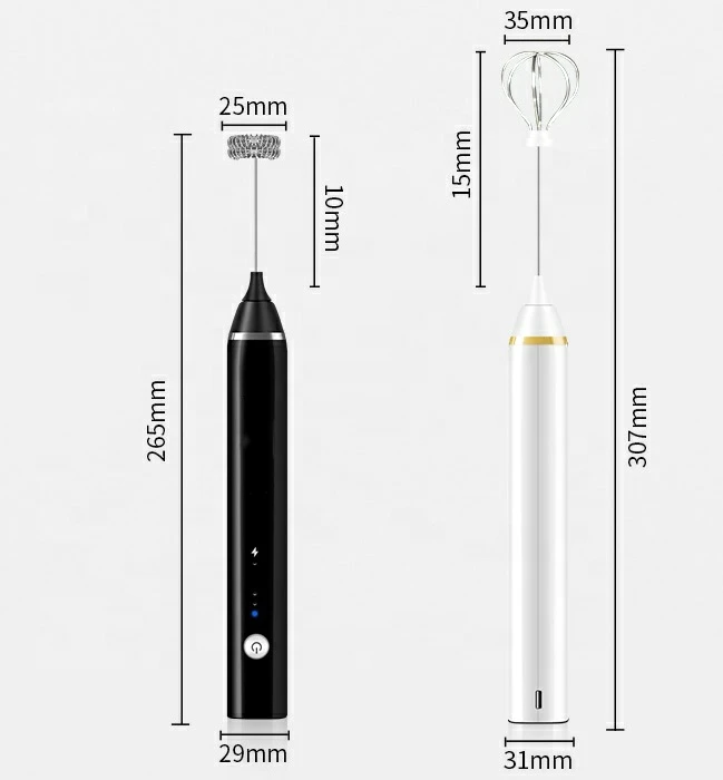 Usb зарядка из нержавеющей стали автоматический электрический ручной вспениватель молока пены