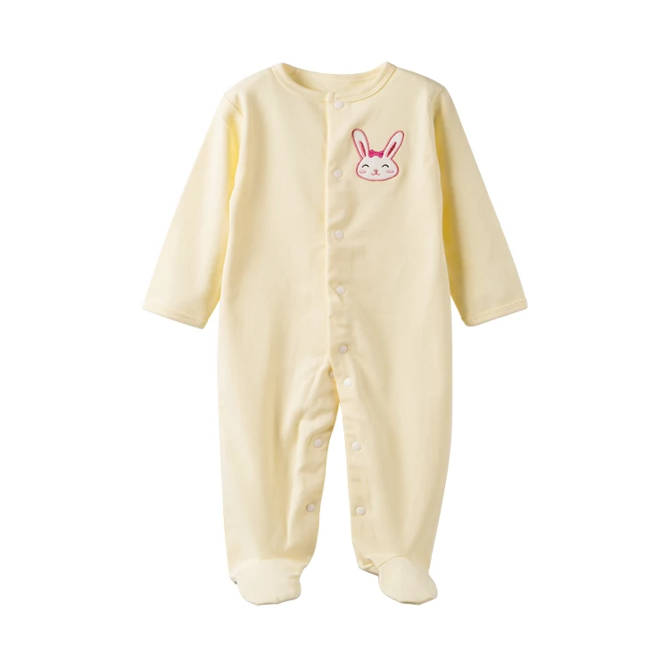 Wholesale new born baby clothes romper infant & toddler footed pajamas