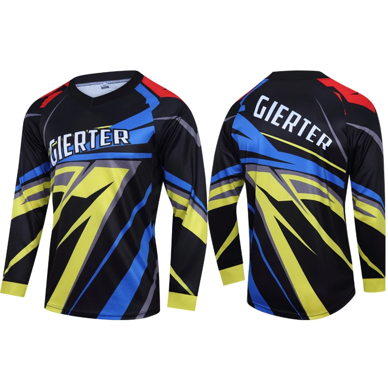 2022 Motocross Sport Wear Racing Bike Men Downhill Jerseys Mtb Shirts 100% Polyester Sublimation Off-road Motorcycle Jersey