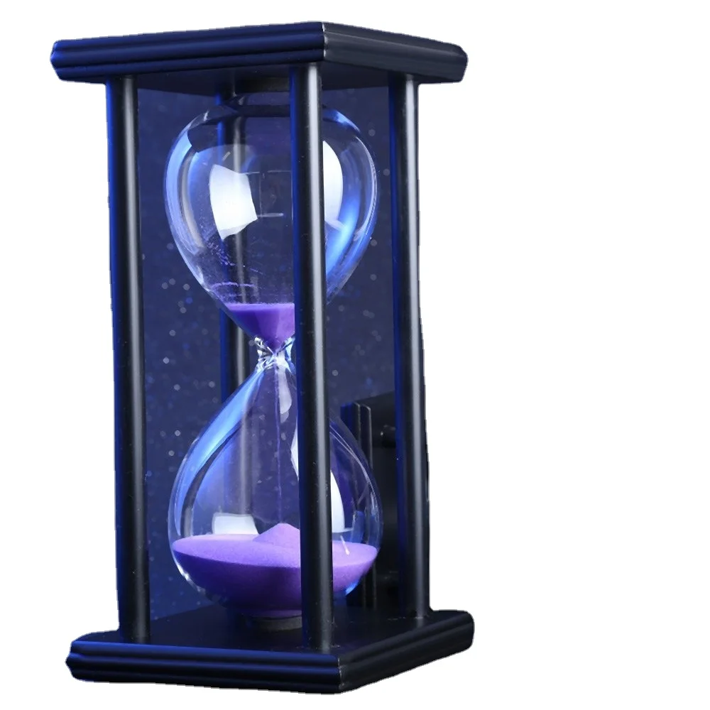 30/60 Minutes Hourglass Sand Timer Kitchen School Modern Wooden Hour Glass Sandglass Sand Clock Tea Timers Home Decoration Gift