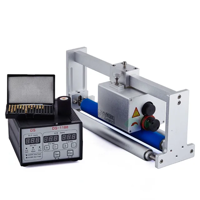 adjustable automatic heat hot lot code stamp printer exp expiry date batch stamping print machine for ink roll ribbon foil black